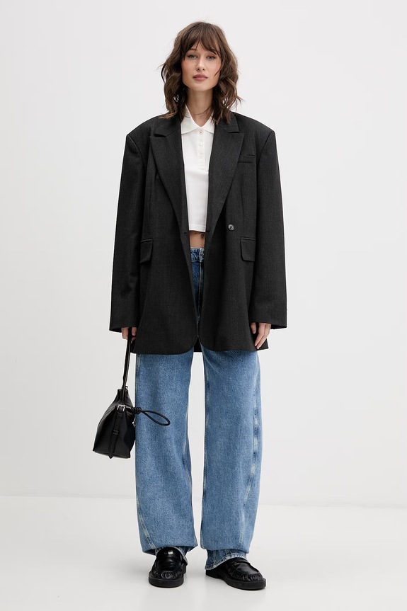 Tommy Jeans πόλο γυναικείο βαμβακερό με ελαστάν DW0DW21363 μπεζ SS26