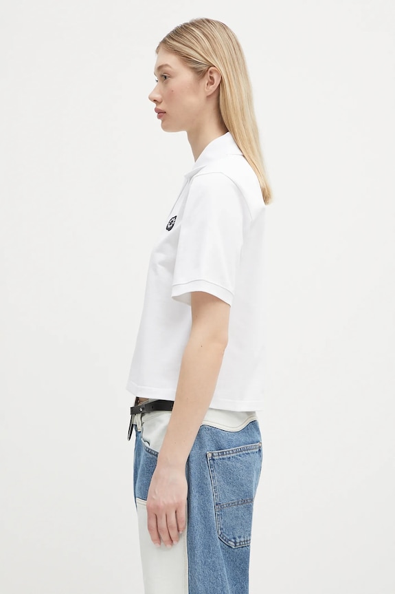 Бавовняне поло Kenzo Boke Flower 2.0 FF52TS1604SB.01 білий SS25