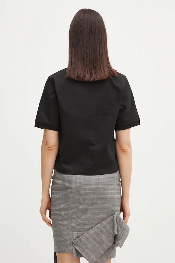 Oblečení Bavlněné polo tričko Kenzo Boke Flower 2.0 FF52TS1604SB.99J černá