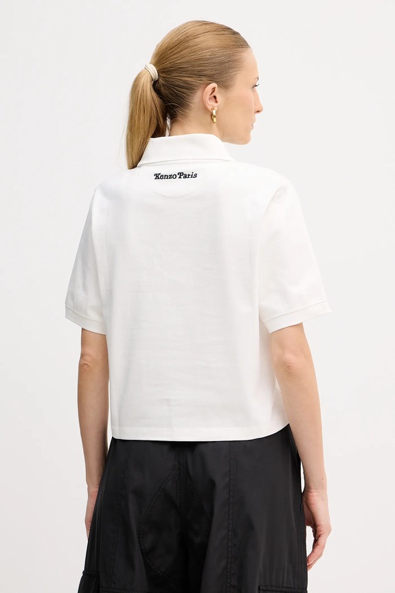 Odzież Kenzo polo bawełniane FF52TS1704SB.02 biały