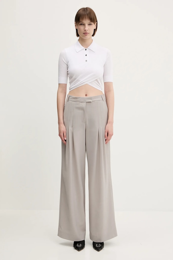 Sportmax polo in cotone Shaker 2512361052600 bianco