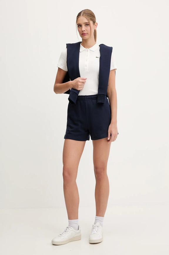 Хлопковое поло Lacoste DF5377 бежевый SS26