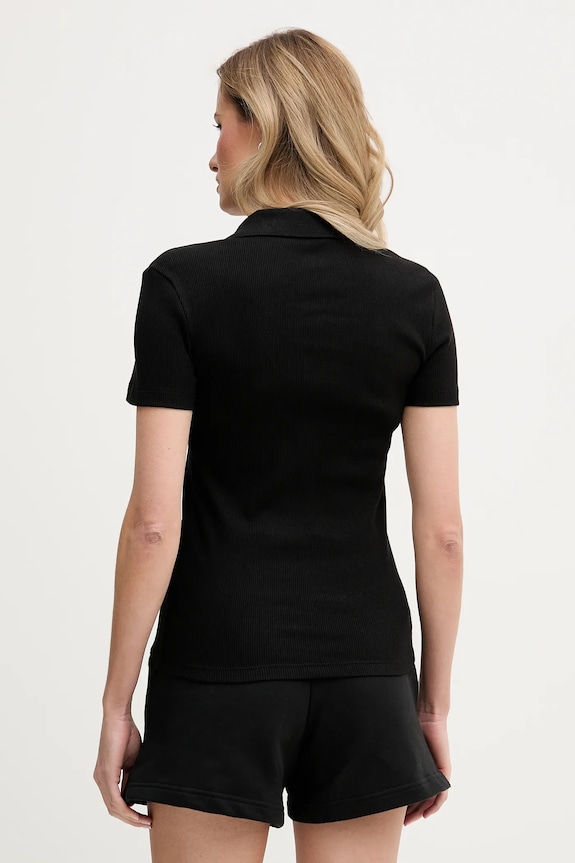 Îmbrăcăminte Lacoste polo de bumbac DF5377 negru