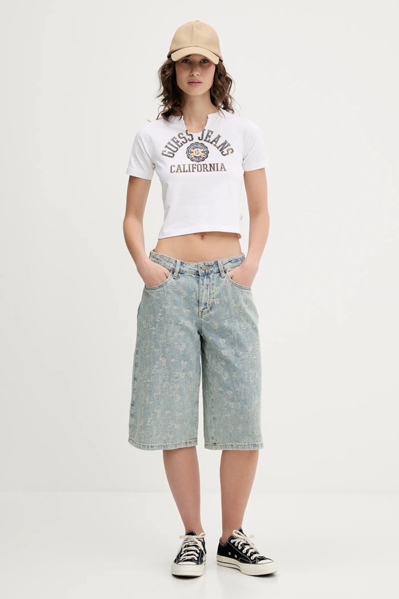 Tričko Guess Jeans W5GI27.J1314 bílá SS25