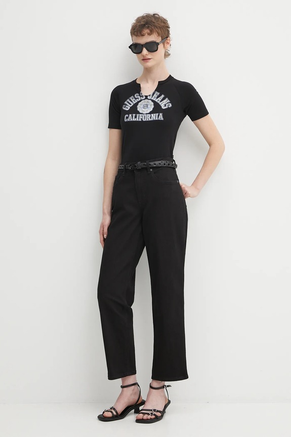 Guess t-shirt W5GI27.J1314 czarny SS25