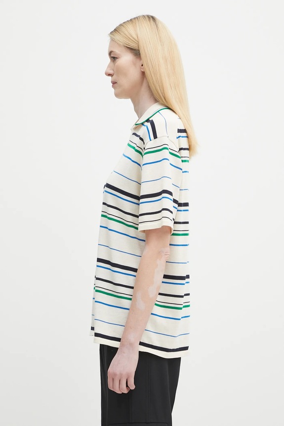Polo tričko adidas Originals x Wales Bonner Knit Polo JM8203 béžová SS25