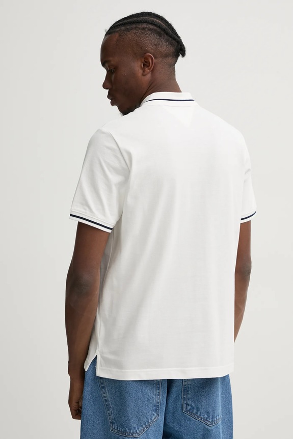 Odzież Tommy Jeans polo bawełniane DM0DM20745 beżowy