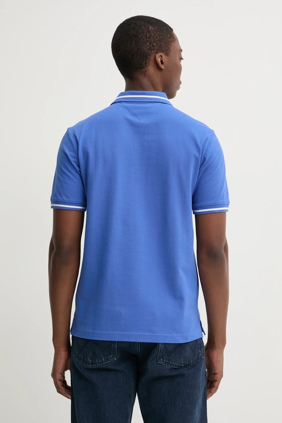 Îmbrăcăminte Tommy Jeans polo de bumbac DM0DM20745 violet