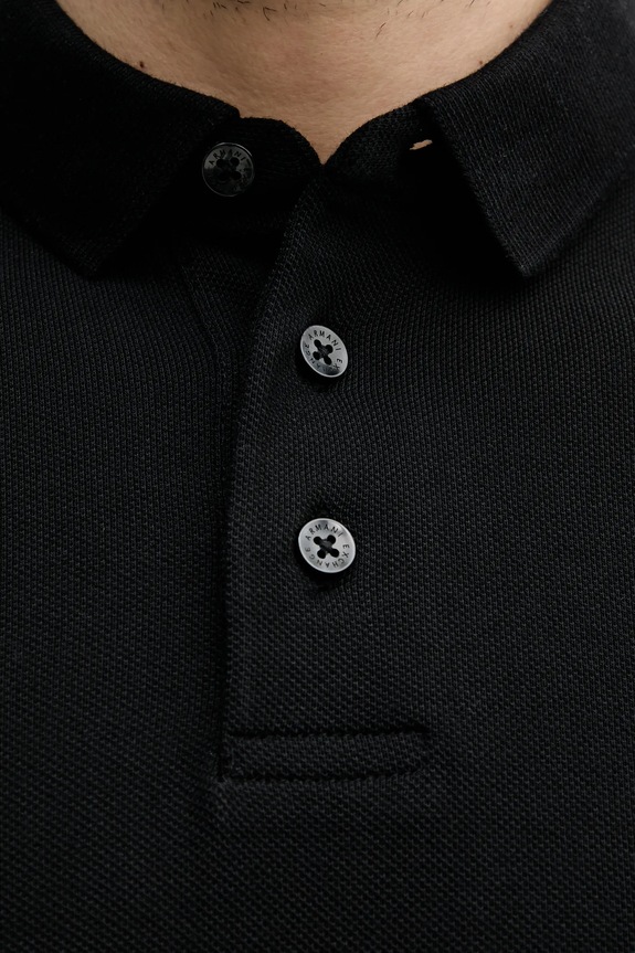 Armani Exchange polo bawełniane XM000307.AF10366 czarny