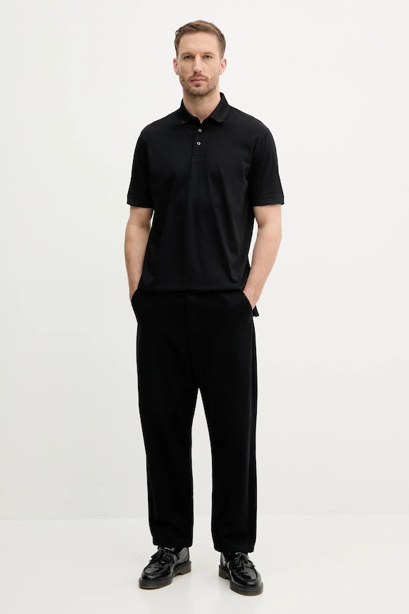 Bavlnené polo tričko Armani Exchange XM000329.AF10364 čierna SS25