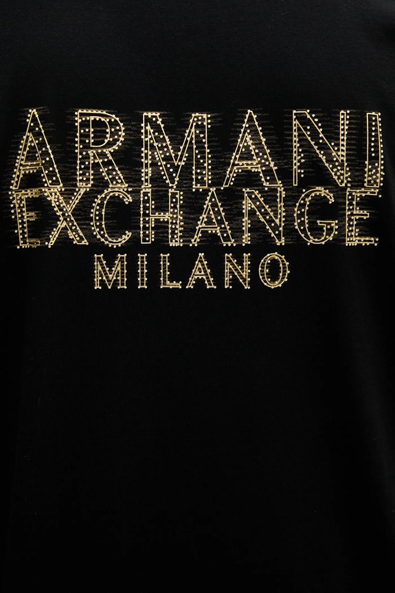 Bavlnené polo tričko Armani Exchange XM000329.AF10364 čierna