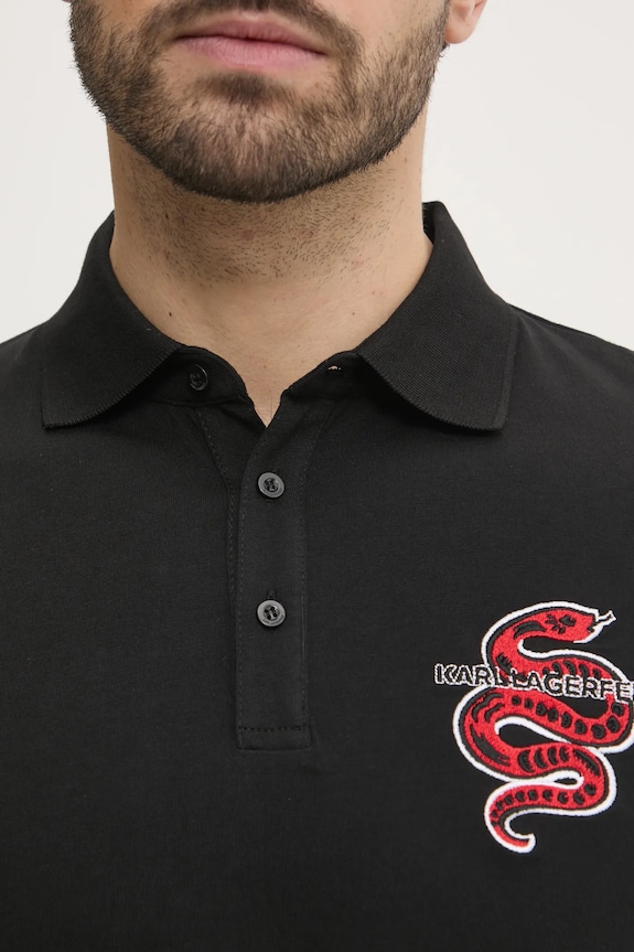 Karl Lagerfeld polo de bumbac 551225.745400 negru