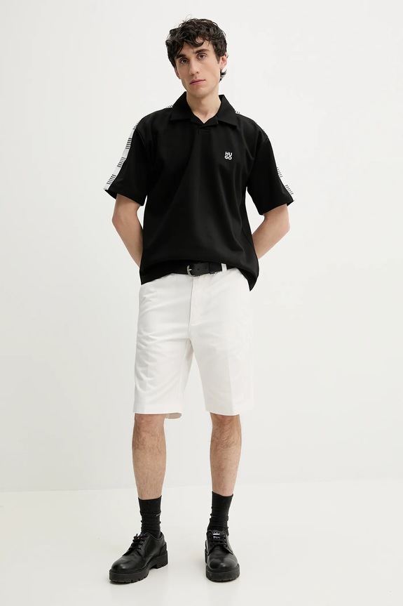 Polo tričko HUGO 50531311 čierna SS25