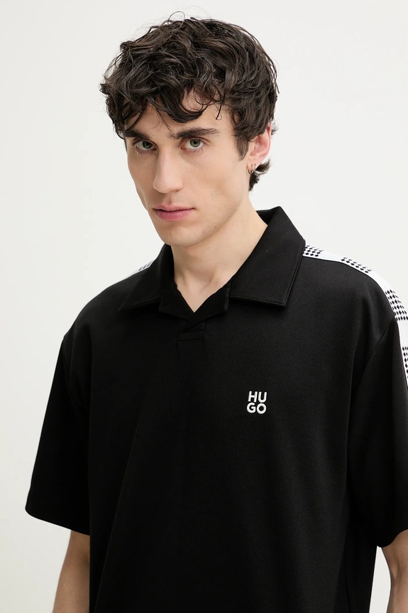 Polo tričko HUGO čierna 50531311