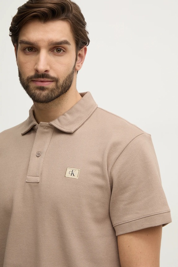 Calvin Klein Jeans polo beżowy J30J327040