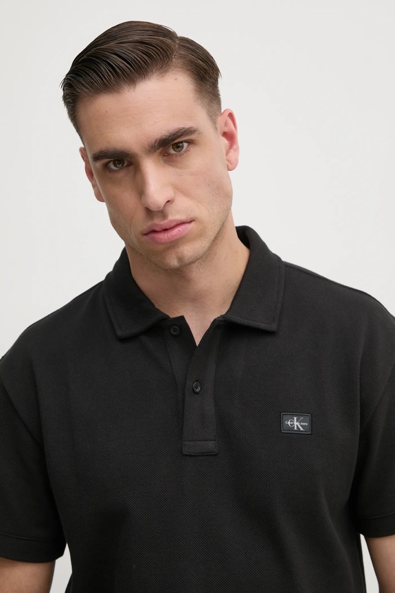 Calvin Klein Jeans tricou polo negru J30J327040