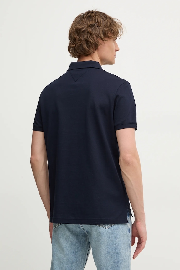 Îmbrăcăminte Tommy Hilfiger polo de bumbac MW0MW37516 bleumarin