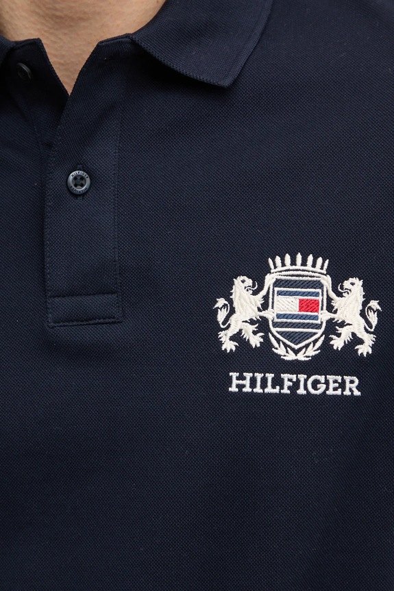 Tommy Hilfiger polo de bumbac MW0MW37516 bleumarin