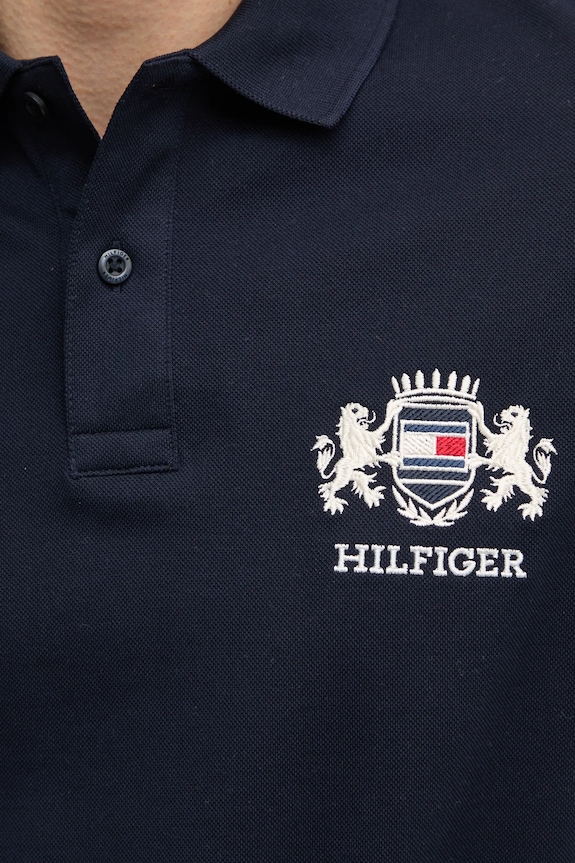Tommy Hilfiger polo de bumbac MW0MW37516 bleumarin