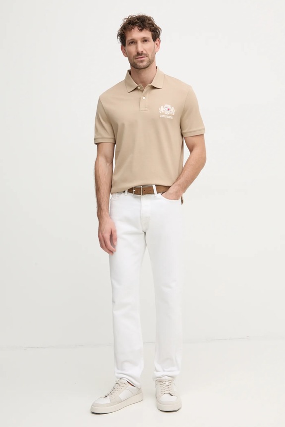 Tommy Hilfiger polo in cotone MW0MW37516 beige SS25