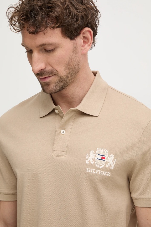Tommy Hilfiger polo in cotone beige MW0MW37516
