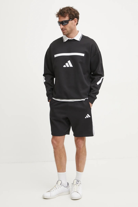 adidas polo bawełniane Essentials JE6383 beżowy SS25