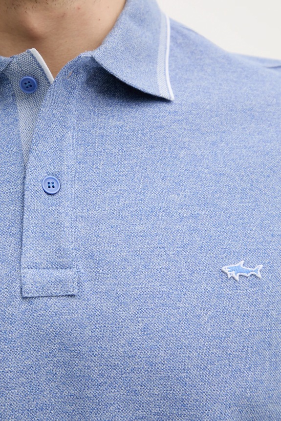 Paul&Shark polo bawełniane 25411205 fioletowy