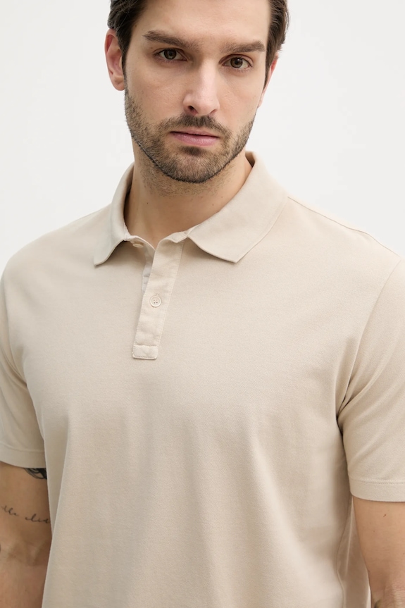 Paul&Shark polo bawełniane beżowy 25411207