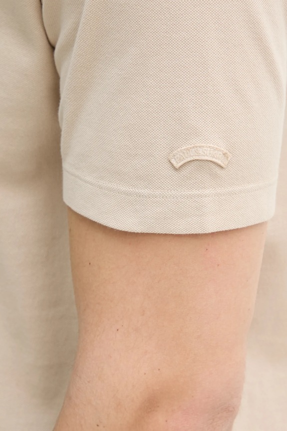 Paul&Shark polo bawełniane 25411207 beżowy