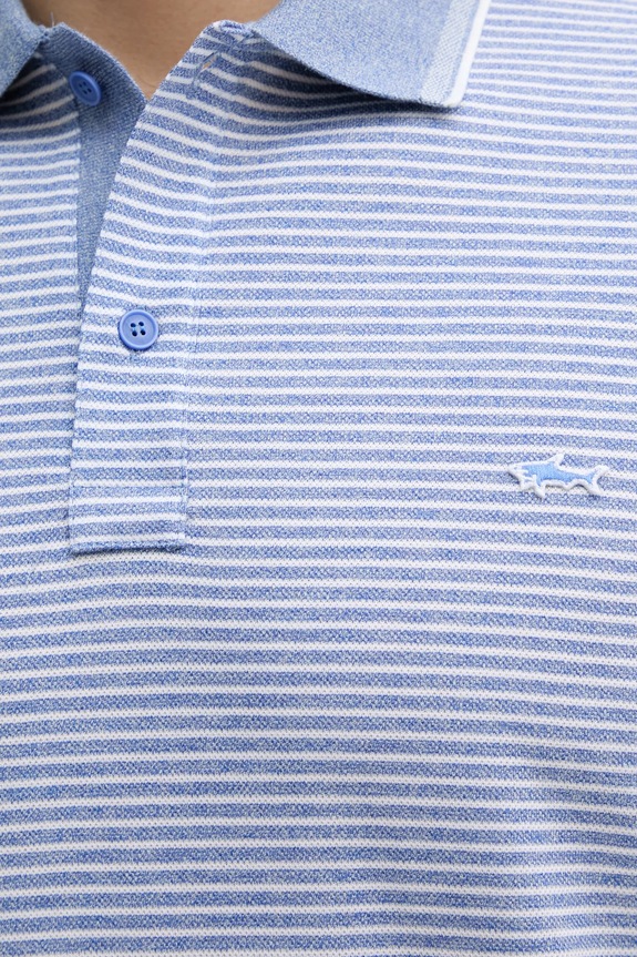 Paul&Shark polo bawełniane fioletowy 25411226