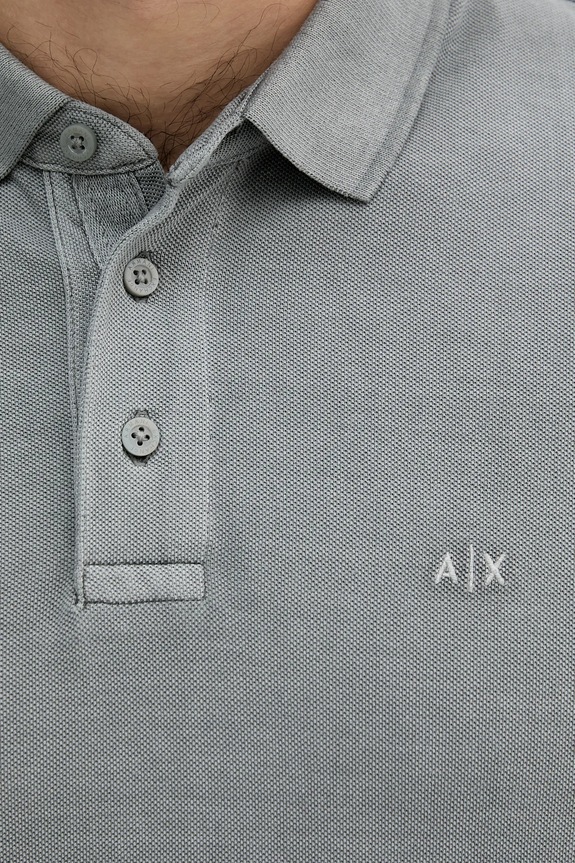 Armani Exchange polo bawełniane szary XM000509.AF13055