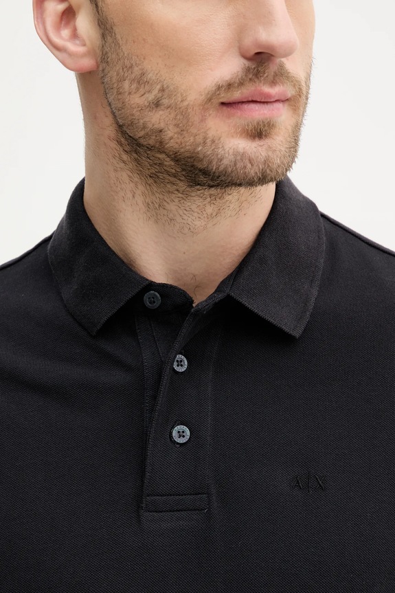Armani Exchange polo de bumbac XM000509.AF13055 bleumarin