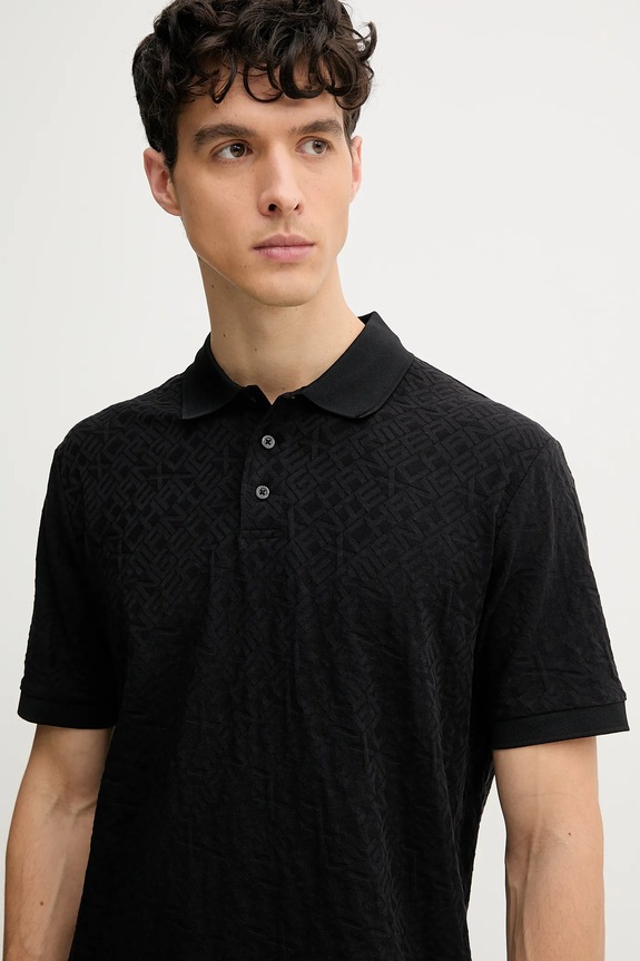 Armani Exchange polo bawełniane czarny XM000477.AF10337
