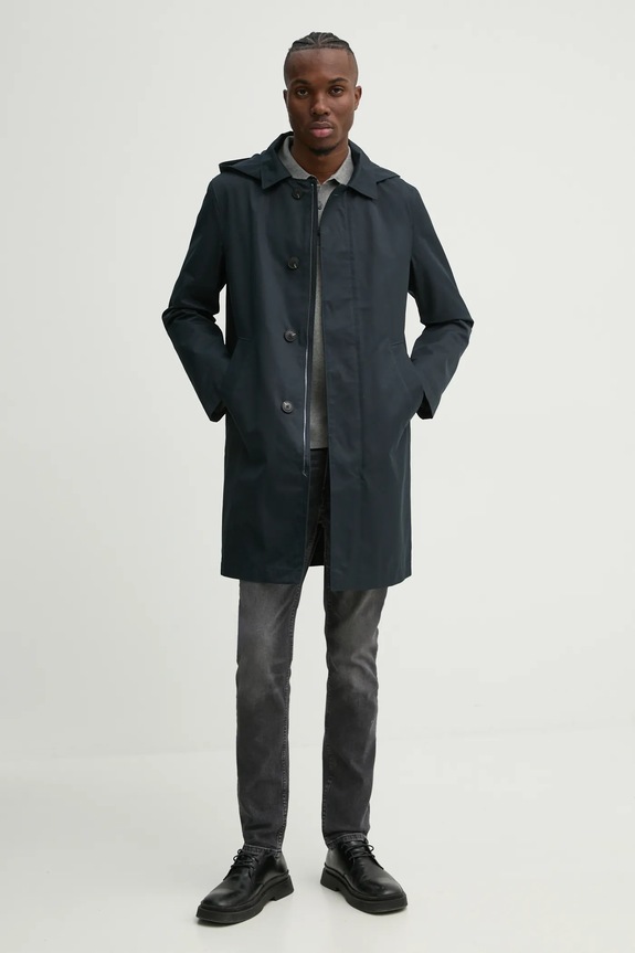 Marc O'Polo sweter bawełniany 520501660006 szary SS25