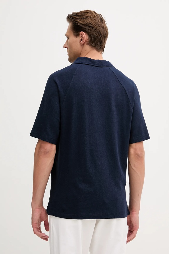 Oblečení Plátěné polo tričko United Colors of Benetton 3UTFU302A námořnická modř