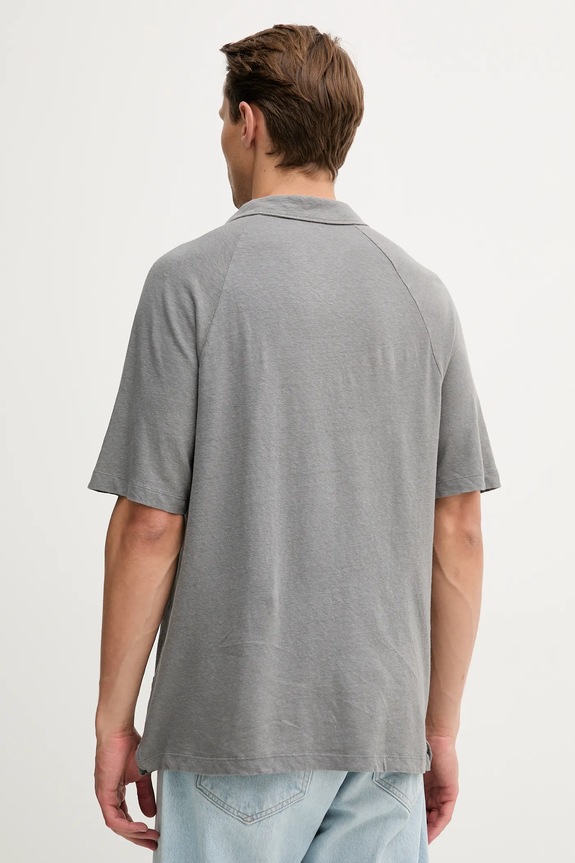 Îmbrăcăminte United Colors of Benetton polo din in 3UTFU302A gri
