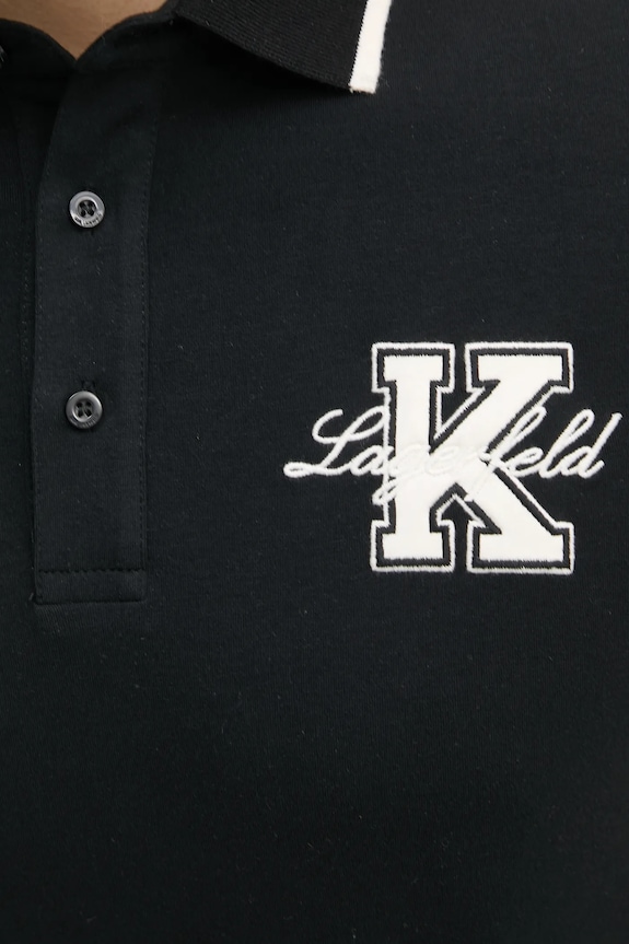 Karl Lagerfeld tricou polo 552221.745015 negru