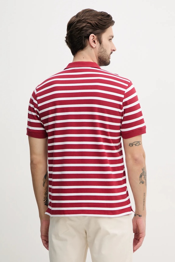 Ρούχα Βαμβακερό μπλουζάκι πόλο Pepe Jeans BARRET PM542241 κόκκινο
