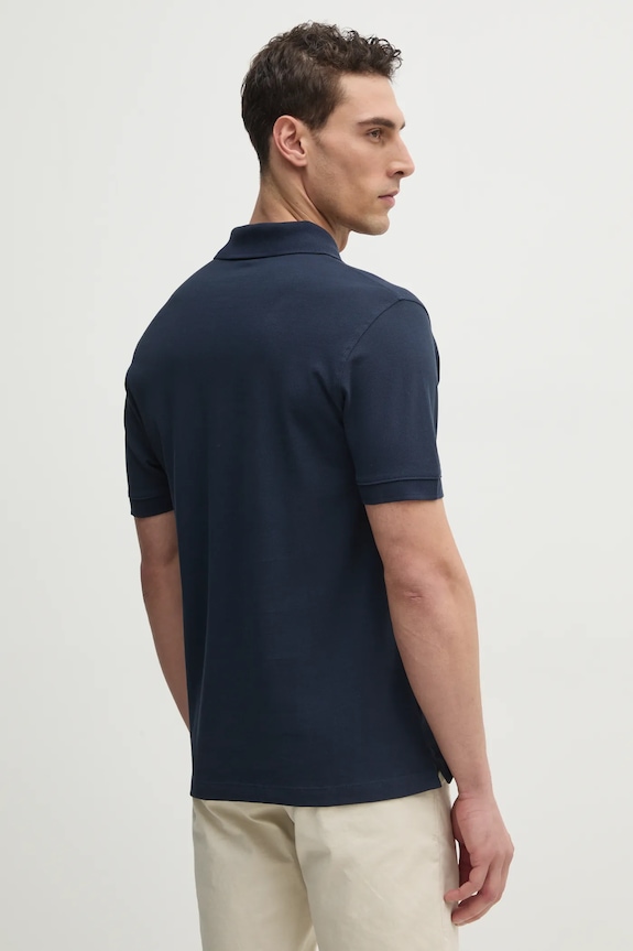 Odzież Pepe Jeans polo bawełniane ESSENTIAL POLO CONTRAST LOGO PM542298 granatowy