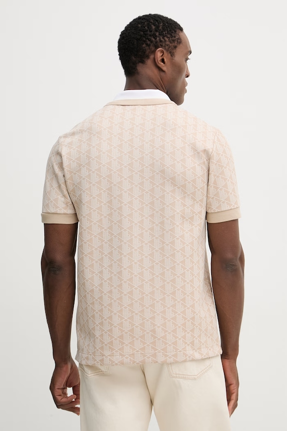 Odjeća Lacoste polo za muškarce DH1417 bež