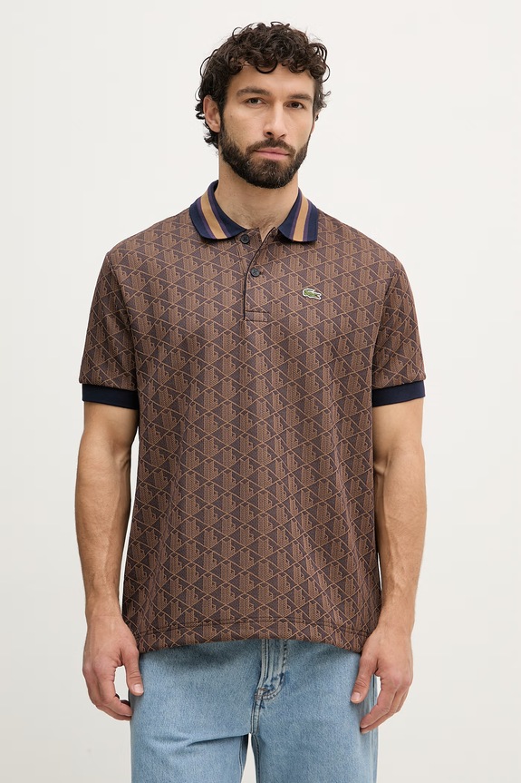 Lacoste polo za muškarce smeđa DH1417