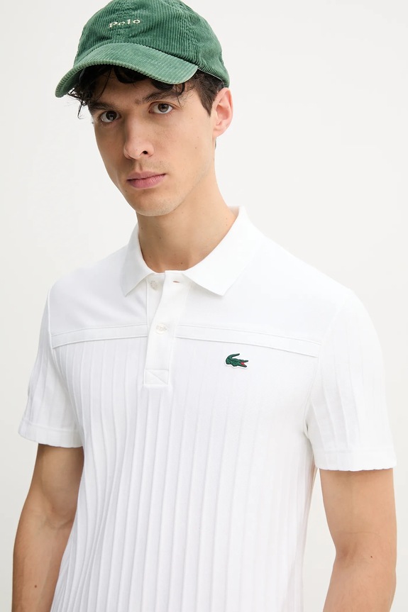 Polo tričko Lacoste bílá DH8960