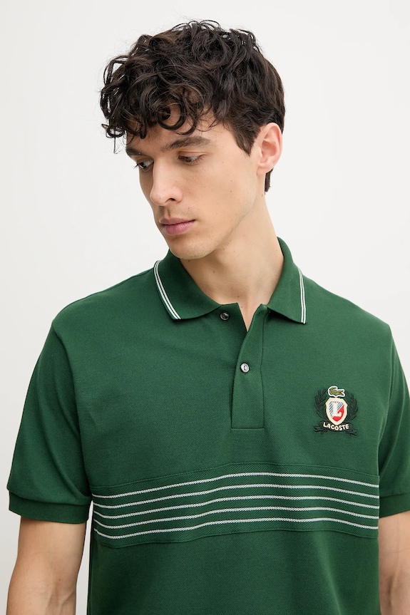 Lacoste pamut póló zöld PH0037