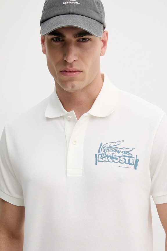 Lacoste pamut póló fehér PH0285