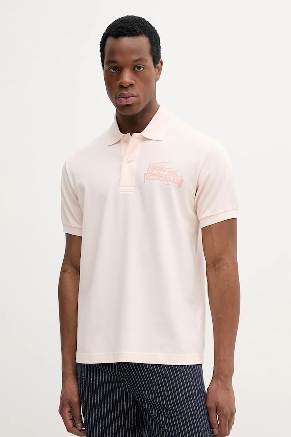 Lacoste polo bawełniane bawełna beżowy PH0285