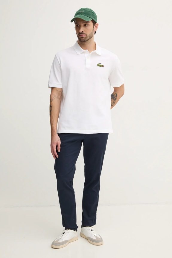 Lacoste polo bawełniane PH2751 beżowy SS25