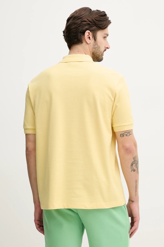Odzież Lacoste polo bawełniane PH2751 żółty
