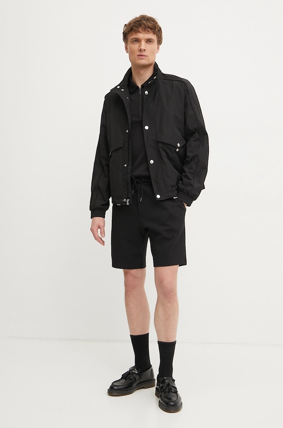 Michael Kors pamut póló CR552FRC93 fekete SS25