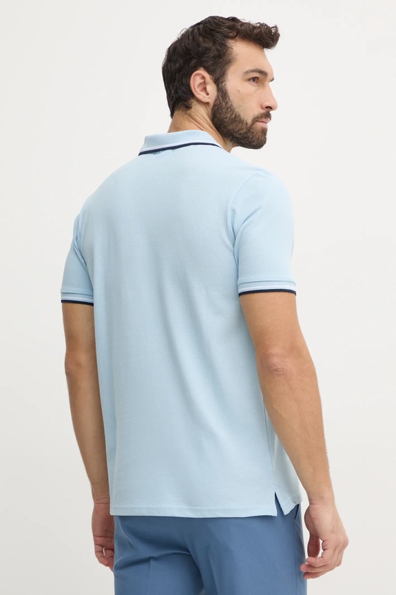 Oblečení Bavlněné polo tričko Lindbergh 30.404010.BLUE.BREEZE modrá