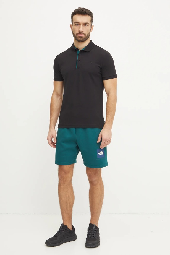 Bavlnené polo tričko The North Face Premium Slim NF0A8C1NJK31 čierna SS26